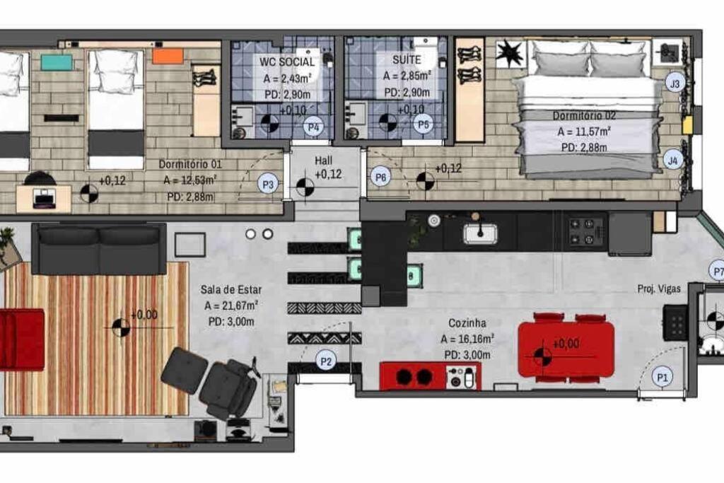 Apartamento Lindo Apto No Cartao Postal De